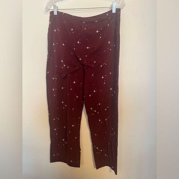 Soma Burgundy Starry Lounge Pants - Picture 3 of 3